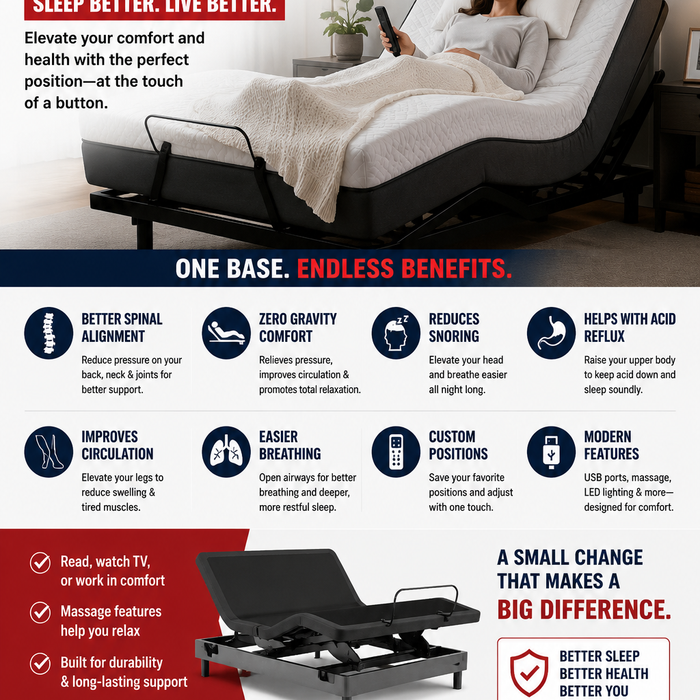 The Benefits of an Adjustable Bed Base: Why More People Are Upgrading Their Sleep
