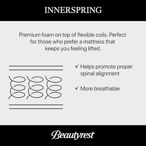 Beautyrest Black Series Two 16.5" Medium Pillow Top Full Mattress - Breathable, Cooling, and Supportive - CertiPUR-US Certified, 100-Night Sleep Trial, and 10-Year Limited Warranty