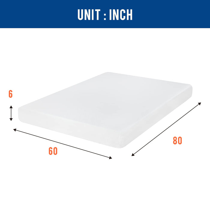 Queen Mattress 6 inch Gel Memory Foam Mattress Queen Mattresses Medium Firm Mattresses for Cool Sleep Relieving Pressure Relief CertiPUR-US Certified Mattress in a Box