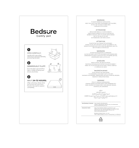 Bedsure Orthopedic Dog Beds Large Sized Dog - Washable Large Dogs Bed Waterproof, Big Comfort Dogs Couch Sofa with Washable Removable Cover, Supportive Foam Pet Bed with Nonskid Bottom