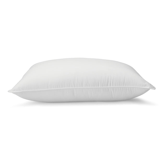 Amazon Basics Down Alternative Pillow for Side and Back Sleepers, Medium Density, Standard Size, 26" x 20", 2-Pack, White