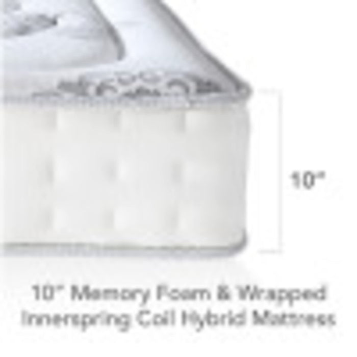 Classic Brands Decker Cool Gel Memory Foam and Innerspring Hybrid 10-Inch Mattress, Mattress in a Box, Full
