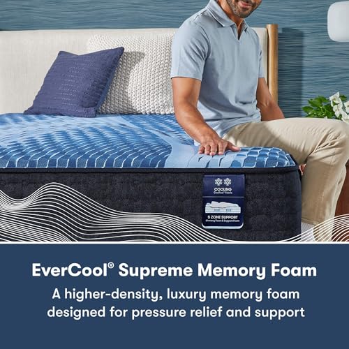 Serta iComfort - Aspire 14" Medium Queen Memory Foam Mattress - Pressure-Relieving, Cooling, and Supportive for a Restorative Sleep - 100 Night Trial, CertiPUR-US Certified