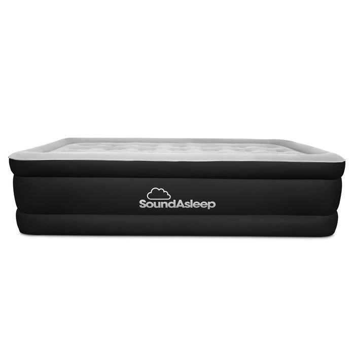 SoundAsleep Products Dream Series Luxury Air Mattress, ComfortCoil Technology, Built-in High Capacity Pump for Home, Camping- Double Height, Adjustable, Inflatable Blow Up, Portable - Twin Size