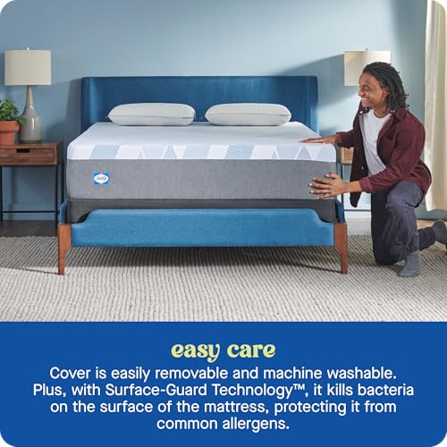 Sealy Dreamlife 14” Foam Mattress-in-a-Box, King, SealyComfort Gel Memory Foam, SealySupport Transition Foam, Machine Washable Cover