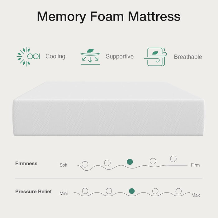 Novilla 12 Inch Queen Mattress in a Box, Gel Memory Foam for Cooling Night