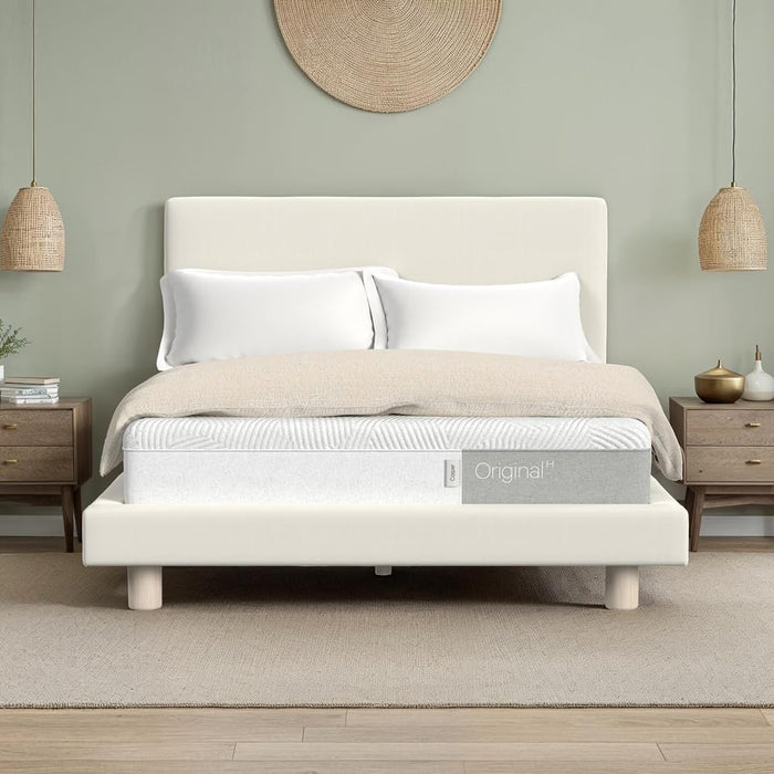 Casper Sleep Original Foam Hybrid Mattress, Queen Size - Medium Firm Memory Foam with Zoned SupportTM - 100-Night Trial - 10 Year Warranty - CertiPUR-US Mattress, Light Gray