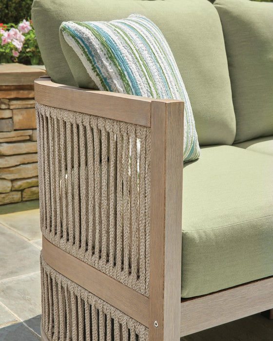 Serena Shores Outdoor Sofa with Cushion