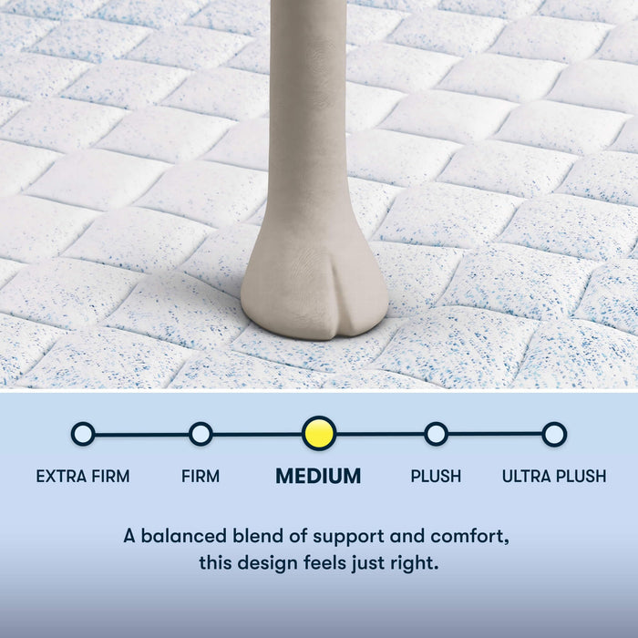 Serta Sleeptrue Medium 12" Queen Hybrid Mattress in a Box, Cooling, Breathable, and Pressure Relieving - 100 Night Trial, CertiPUR-US Certified and 10 Year Limited Warranty