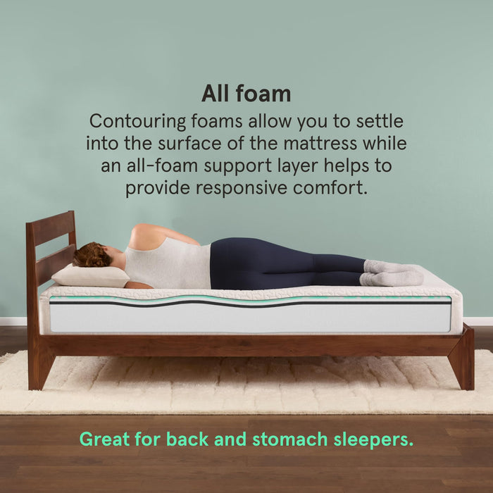 Kin By Tuft & Needle Firm 6" Twin Adaptive Foam Mattress in a Box, Cooling Pressure Relief, Balanced Support, 100 Night Trial, Fiberglass-Free, CertiPUR-US, 10-Year Limited Warranty