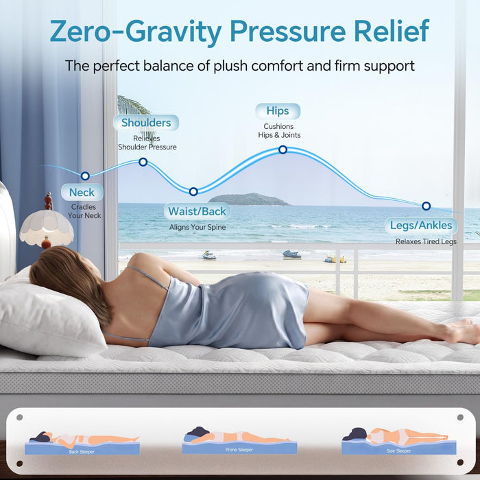 GHLPECYO 3 Inch Extra Thick Queen Size Mattress Topper, Cloud-Like Pillow Top Mattress Pad with Bamboo Viscose & Memory Foam Filling, 18‘’ Deep Pocket Bed Topper, Breathable Air Mesh Sides, White