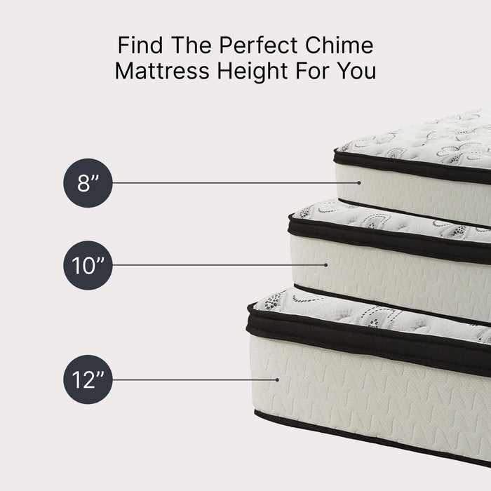 Signature Design by Ashley Chime 12 Inch Hybrid Full Mattress, White