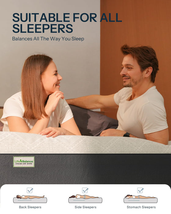 King Size Mattress, 10 Inch Cooling-Gel Memory Foam King Bed Mattress Made in USA, Pressure Relief, Motion Isolation, Breathable Fabric, Mattresses in a Box for Optimal Sleep Quality, CY-10-K