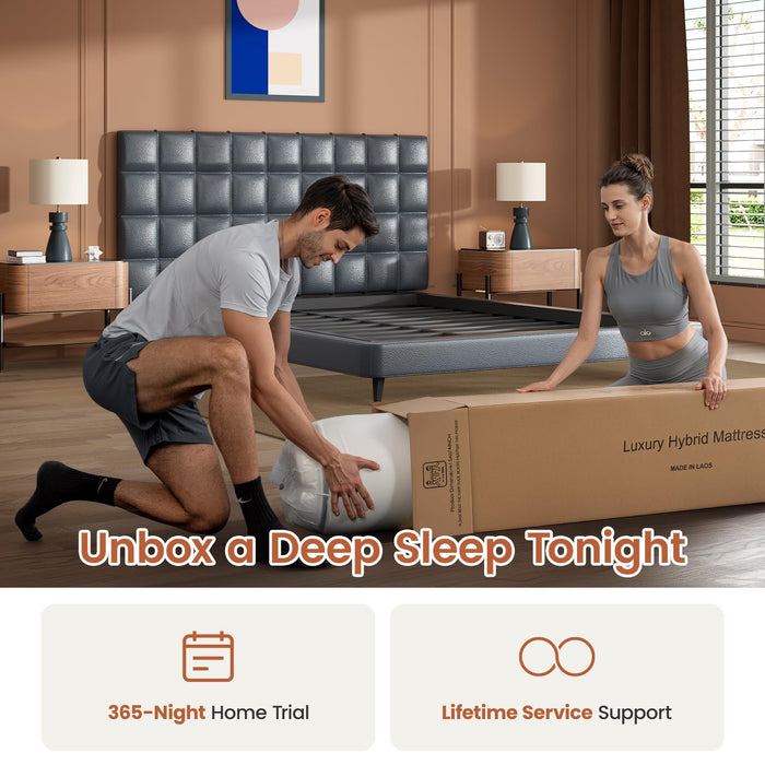 Extra Firm Twin Mattress 10 Inch Deep Sleep Hybrid Mattress Lumbar Support