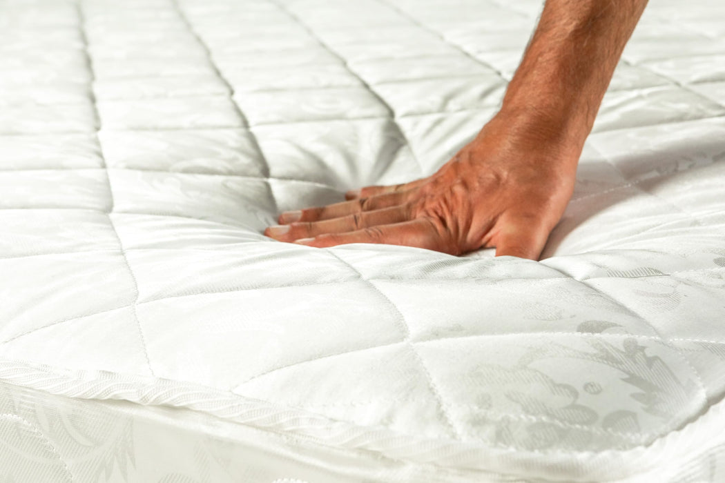 hoggisleep 60" x 72" Queen, 6 Inch Sleeper Sofa Bed Mattress - Innerspring, Medium Firm, Waterfall White Designer Jacquard Cover, Bed in a Box Mattress - Made in USA