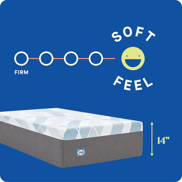 Sealy Dreamlife 14” Hybrid Mattress-in-a-Box, Twin XL, SealyComfort Gel Memory Foam, SealyResponsive Encased Coils