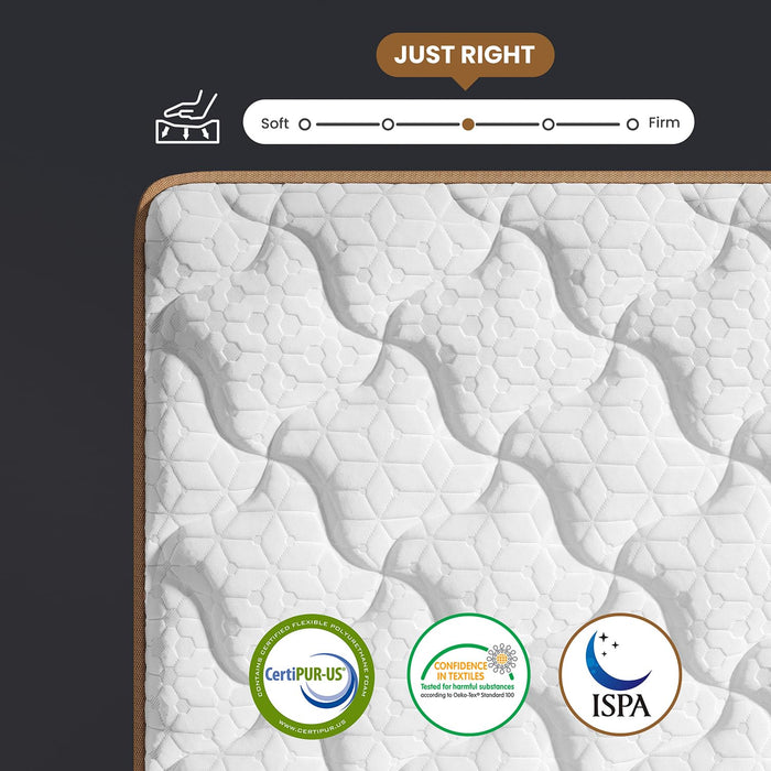 Queen Mattress 14 Inch, Cooling Hybrid Bed in a Box, Individual Pocket Springs, Motion Isolation, Targeted Hip/Shoulder/Lumbar Support, Fiberglass-Free, Ergonomic Zones, 365-Night Trial, CertiPUR-US