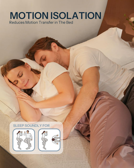 King Size Mattress, 10 Inch Cooling-Gel Memory Foam King Bed Mattress Made in USA, Pressure Relief, Motion Isolation, Breathable Fabric, Mattresses in a Box for Optimal Sleep Quality, CY-10-K