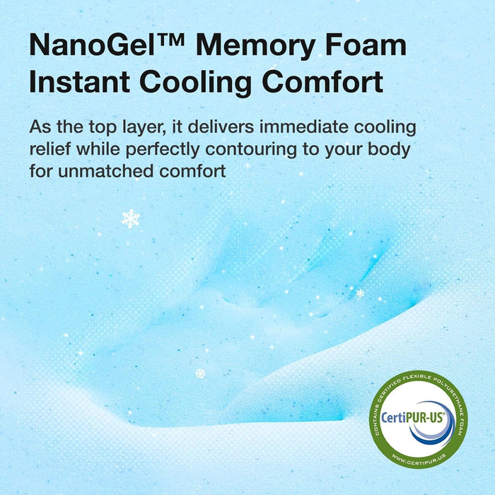 Novilla 12 Inch Queen Mattress in a Box, Gel Memory Foam for Cooling Night