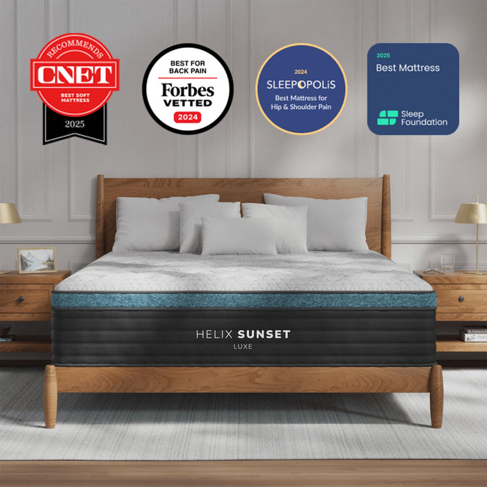 Helix Sunset Luxe with GlacioTex Cooling Mattress, Queen