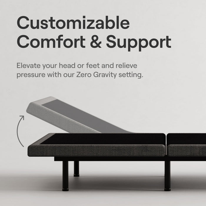 Nectar Queen Adjustable Base & 12” Mattress (New Version) - Head & Foot Incline - Medium Firm Memory Foam - Cooling Top Layer - 3 Massage Settings - 365-Night Mattress Trial & Forever Warranty