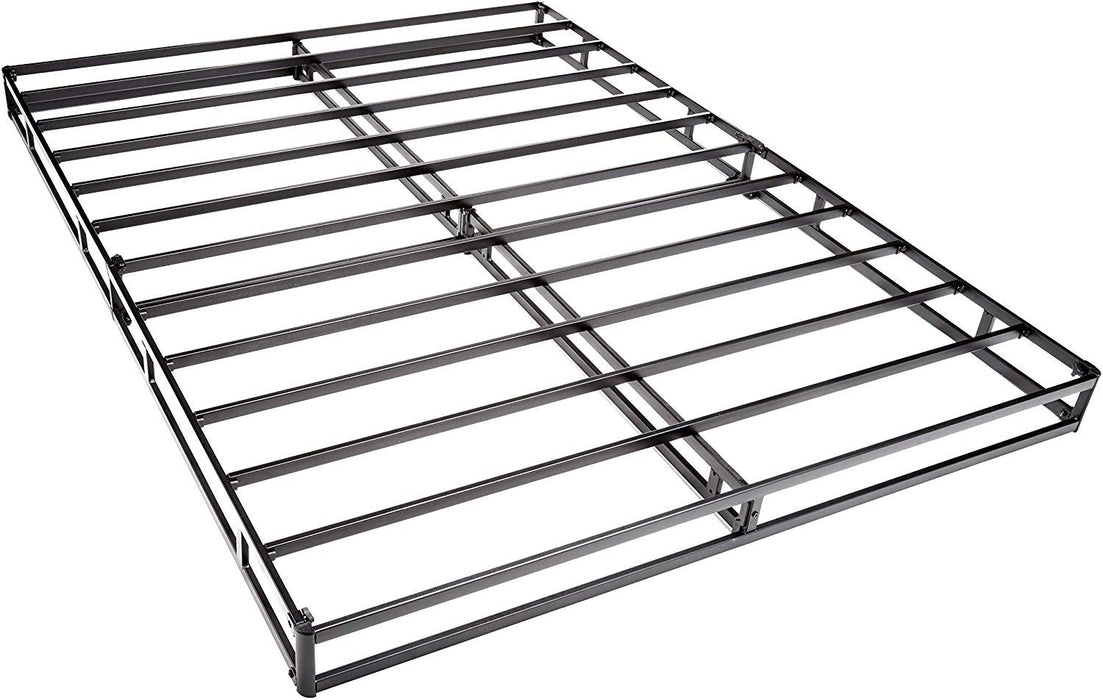Amazon Basics Smart Box Spring Bed Base, 5-Inch Height Mattress Foundation, Tool-Free Easy Assembly, King, 79" x 75.5" x 5", White