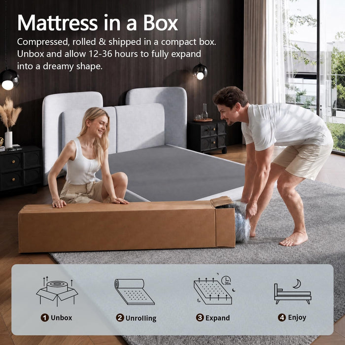 Full Mattress, 12 Inch Full Size Mattress in a Box, with Pocket Springs & Cooling Memory Foam, Hybrid Firm Mattresses– Motion Isolation & Pressure Relief, CertiPUR-US Certified, 75"L x 54"W