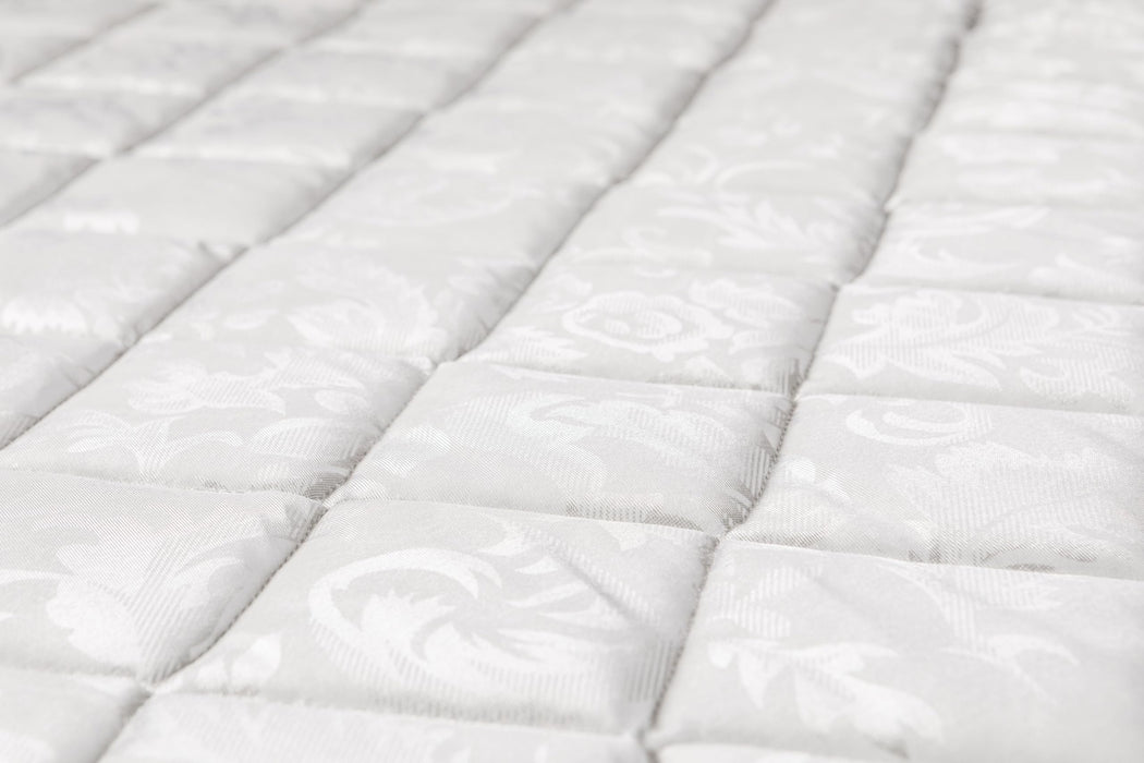 hoggisleep 60" x 72" Queen, 6 Inch Sleeper Sofa Bed Mattress - Innerspring, Medium Firm, Waterfall White Designer Jacquard Cover, Bed in a Box Mattress - Made in USA