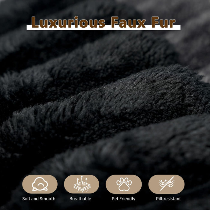 107.5" Cloud Modular Sectional Sofa Couch with L-Shape Chaise,Modern Minimalist Upholstered Couches for Living Room Bedroom,Deep Seat Corner Couch，No Assembly Required (Black,Left Facing Chaise)