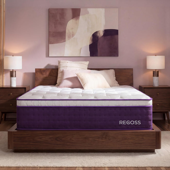 Queen Mattress 14 Inch Hybrid Mattress in a Box for Side Sleeper Soft Plush