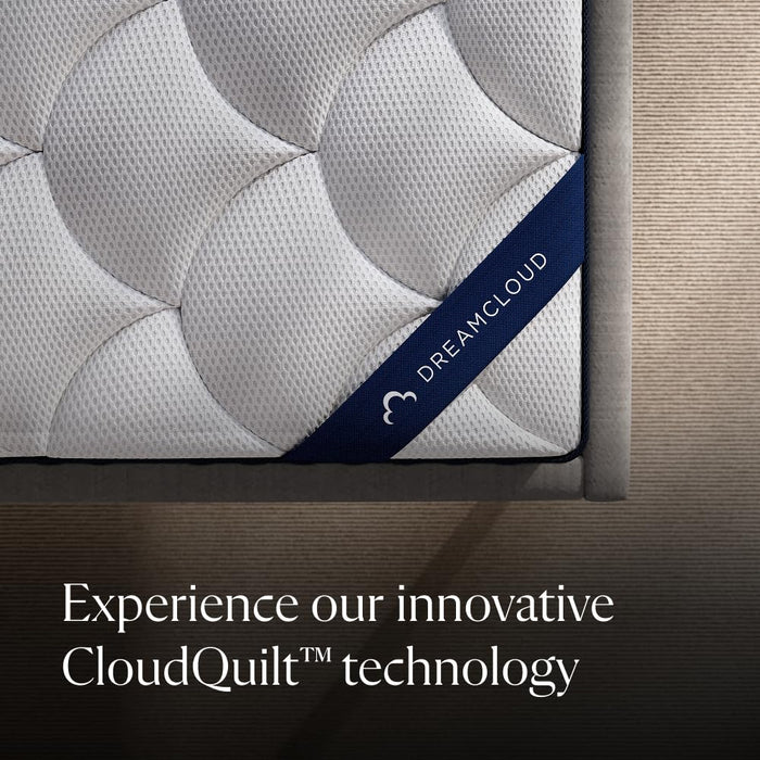 DreamCloud Classic 12" Full Mattress - Luxury Hybrid Gel Memory Foam - 365 Night Trial - Fiberglass Free - Forever Warranty - Mattress in a Box - CertiPUR-US Certified