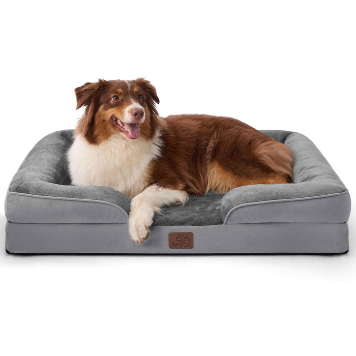Bedsure Orthopedic Dog Beds Large Sized Dog - Washable Large Dogs Bed Waterproof, Big Comfort Dogs Couch Sofa with Washable Removable Cover, Supportive Foam Pet Bed with Nonskid Bottom