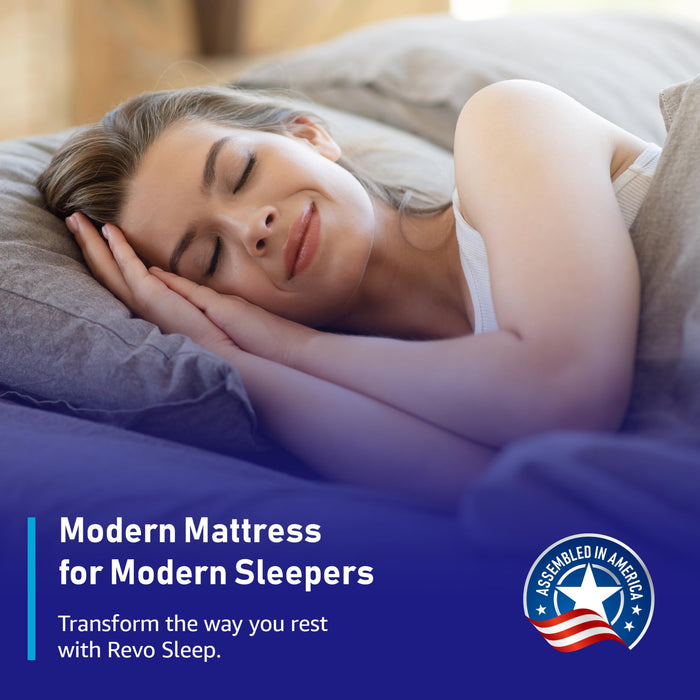 REVO Sleep 14-inch Queen Gel Memory Foam Mattress - Cooling Queen Mattress with Superior Comfort and Posture Support