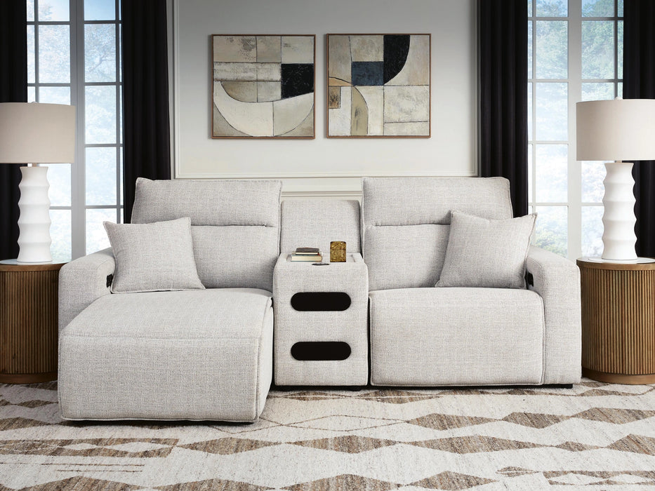 Modmax II Power Reclining Sectional with Chaise and Audio Console