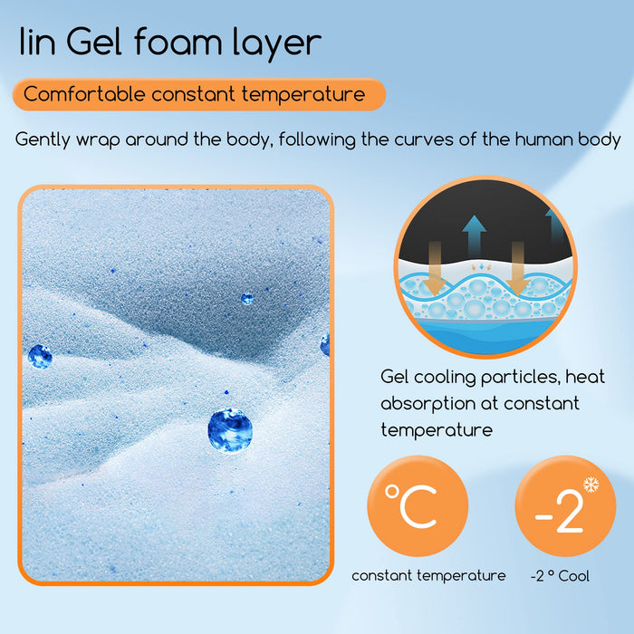 BestMassage Mattress 5 Inch Gel Memory Foam Mattress/Twin Mattress/Cooling Gel Infusion/CertiPUR-US Certified/Comfy Support,White