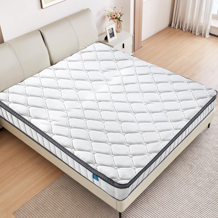 Caopu Queen Size Mattress 12 inch Mixed Mattress 80"*60"*12" Boxed Gel Memory Foam Mattress Individually Pocketed Springs Pressure Relief and Motion Isolation Mattress for Better Sleep Queen Mattress