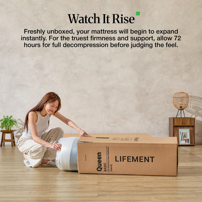 LIFEMENT Twin Mattress for Kids, 6 Inch Twin Bed Mattress, Basic Copper Cooling Gel Memory Foam Mattress in a Box, Pressure Relief with Medium Firm Support, CertiPUR-US Certified, 75''L x 39''W