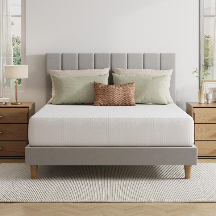 Novilla Queen Mattress, 10 Inch Queen Size Memory Foam Mattress in a Box, Gel Memory Foam for Comfort & Cooling Night Sleep, White, CertiPUR-US Certified