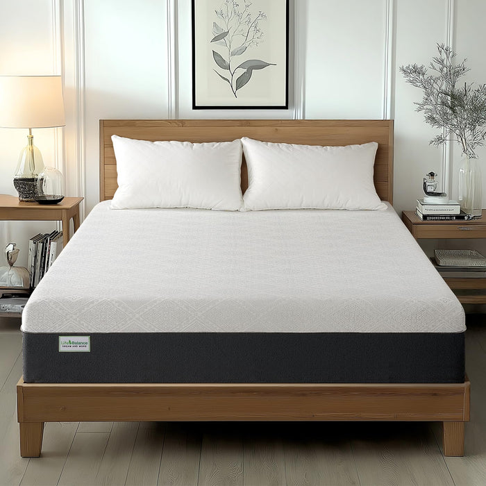 King Size Mattress, 10 Inch Cooling-Gel Memory Foam King Bed Mattress Made in USA, Pressure Relief, Motion Isolation, Breathable Fabric, Mattresses in a Box for Optimal Sleep Quality, CY-10-K