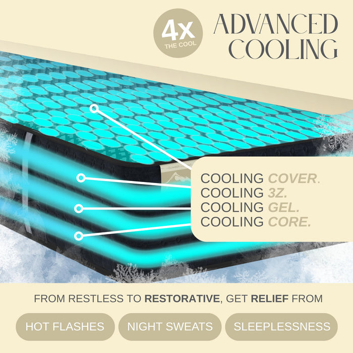 SlumberCool MAX 3Z Medium Firm - 13" King Cooling Hybrid Mattress