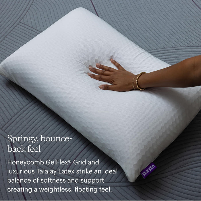 Purple Harmony Pillow | The Greatest Pillow Ever Invented, Hex Grid, No Pressure Support, Stays Cool, Good Housekeeping Award Winning Pillow (Medium)