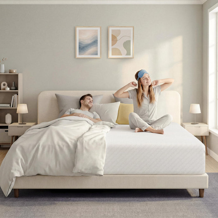 Neo Sleep 8 Inch Queen Cooling Gel Memory Foam Mattress, Medium Feel Comfort & Support with Pressure Relief, Breathable Memory Foam, CertiPUR-US Certified, Mattress in a Box (Queen, 8 in)