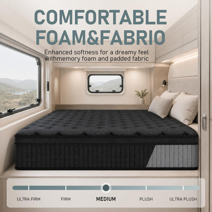 Bonvivre 14 Inch Twin Mattress,Medium Firm Feel,Euro Top