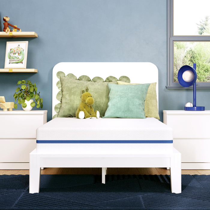 Nectar Kids Twin Mattress 8” - 2-Sided Design for Growing Children - Pressure Relieving Memory Foam - Fiberglass Free - 365 Night Trial - Mattress in a Box