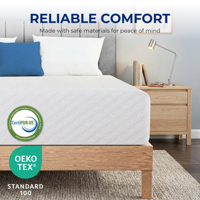 Neo Sleep 8 Inch Queen Cooling Gel Memory Foam Mattress, Medium Feel Comfort & Support with Pressure Relief, Breathable Memory Foam, CertiPUR-US Certified, Mattress in a Box (Queen, 8 in)