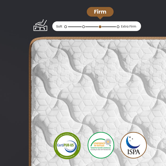 Firm Queen Mattress 14 Inch, Luxury Hotel Cooling Queen Size Hybrid Mattress in a Box, 7-Zones Individual Pocket Spring, Extra Hip/Shoulder/Lumbar Support, Fiberglass-Free, 365-Night Trial,CertiPUR-US