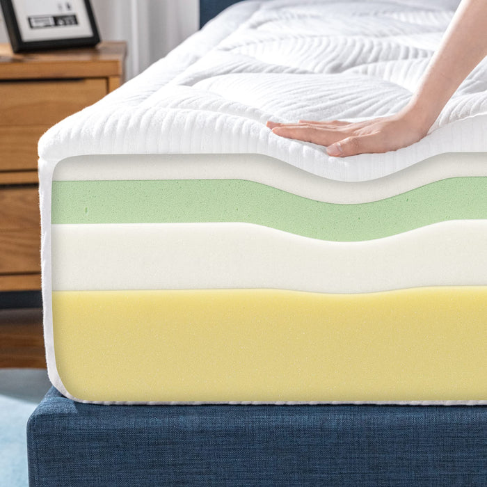 Zinus – Cloud Memory Foam 12 InchMattress / Pressure Relieving Design /Mattress-in-a-Box / OEKO-TEX and CertiPUR-US Certified, Twin, Off White