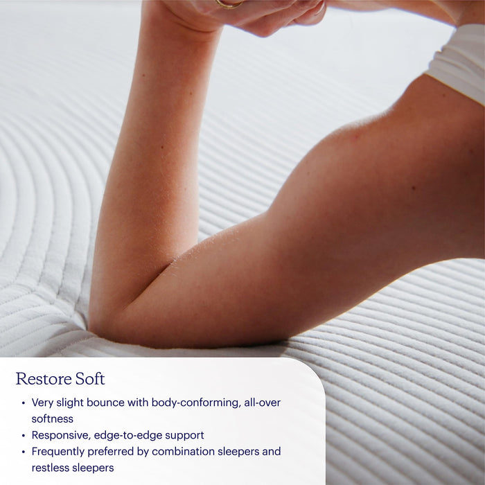 Purple Restore Mattress (Soft) – Queen, GelFlex Grid, Better Than Memory Foam, Temperature Neutral, Responsiveness, Breathability, Made in USA