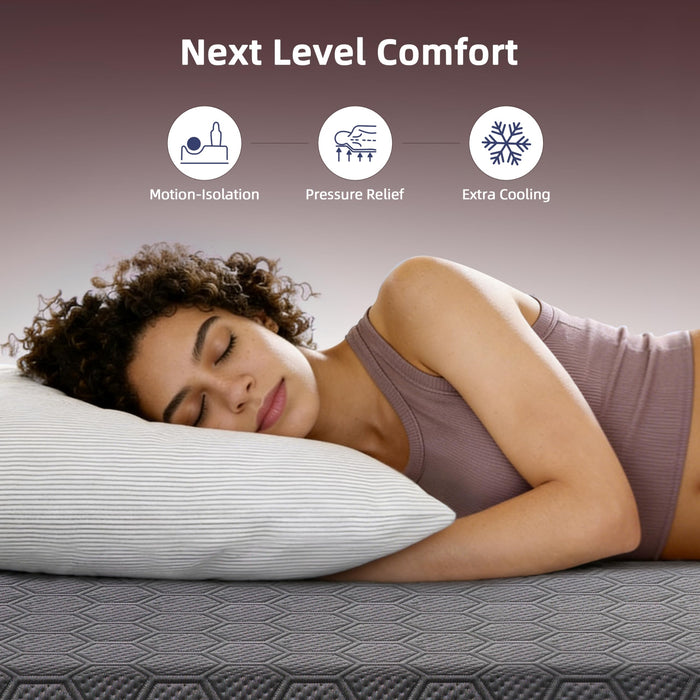 Sleepmax Ergonomic King Hybrid Mattress 14 Inch Medium – Peak Recovery Joint-Friendly Support - Pressure Relief & Spine Alignment & Advanced Cooling – Athlete-Level for All Sleepers – 365-Night Trial