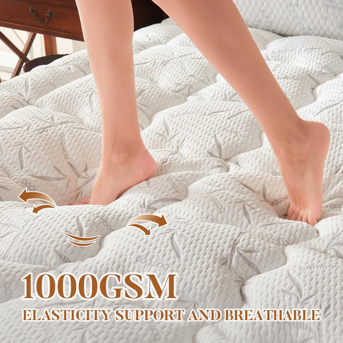 PRIMESOFT 100% Waterproof Queen Size Mattress Topper, Thick Pillow Top Mattress Pad，Up to 21 Inch Deep Pocket,Soft Breathable Mattress Pad for Back Pain, Protector Cover(White)